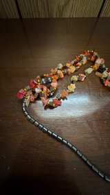 Multi-Strand Hematite and Carnelian Chip Necklace - Image 3