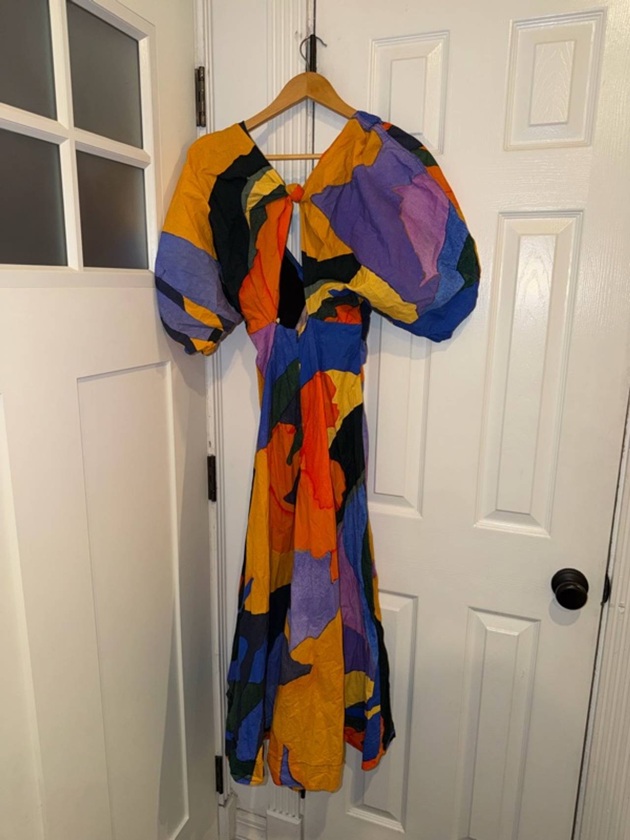 Mara Hoffman Lelia Multicolor Abstract Print Dress Size 2