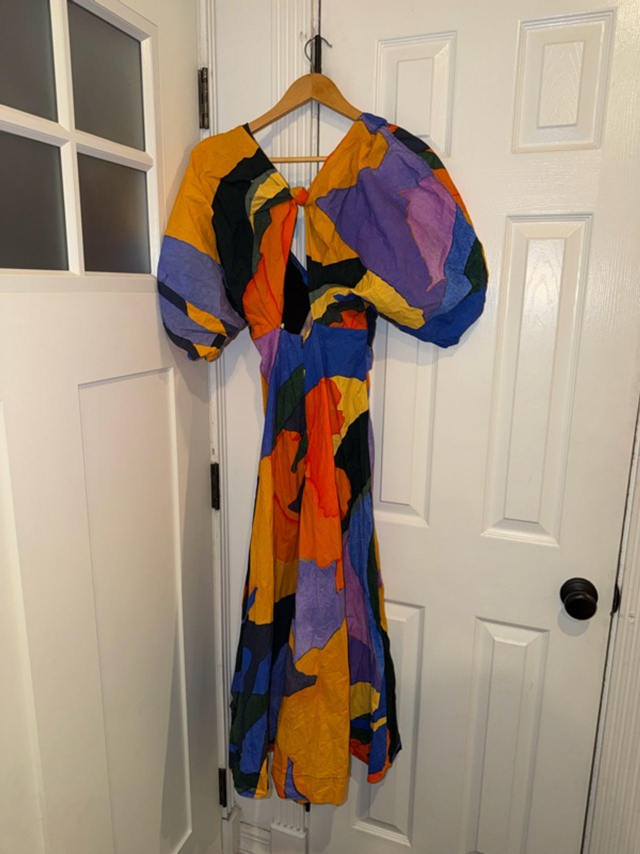 Mara Hoffman Lelia Multicolor Abstract Print Dress Size 2