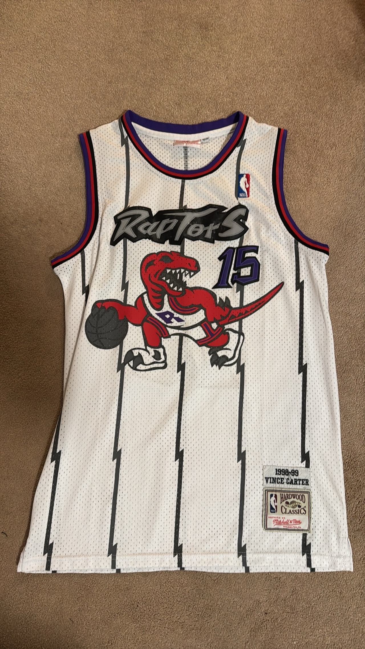 Toronto Raptors Vince Carter Hardwood Classics Jersey