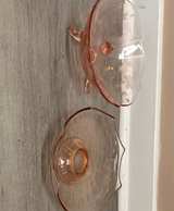 Hocking Glass Mayfair Open Rose Pink Depression Glass Bowls - Image 1