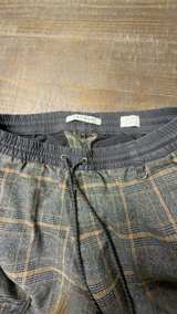 PacSun Plaid Slim Cargo Pants Gray Plaid Medium  - Image 1