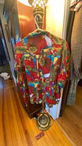 Paradise Found Red Parrot Jungle Hawaiian Shirt XL soft and comfortable - Image 2