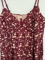 City Chic Burgundy Lace Dress - Image 1