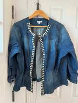 Joan Rivers Denim Jacket with Bling 2X - Image 6