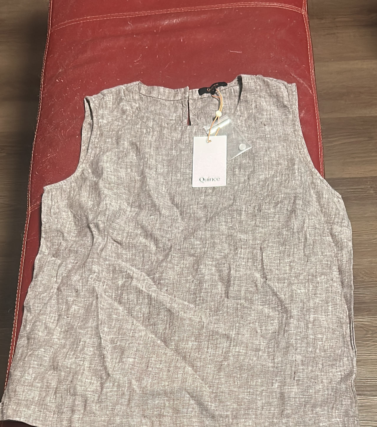 Quince 100% European Linen Sleeveless Shell