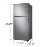 Samsung 15.6 cu ft Top Freezer Refrigerator Stainless Steel - Image 1