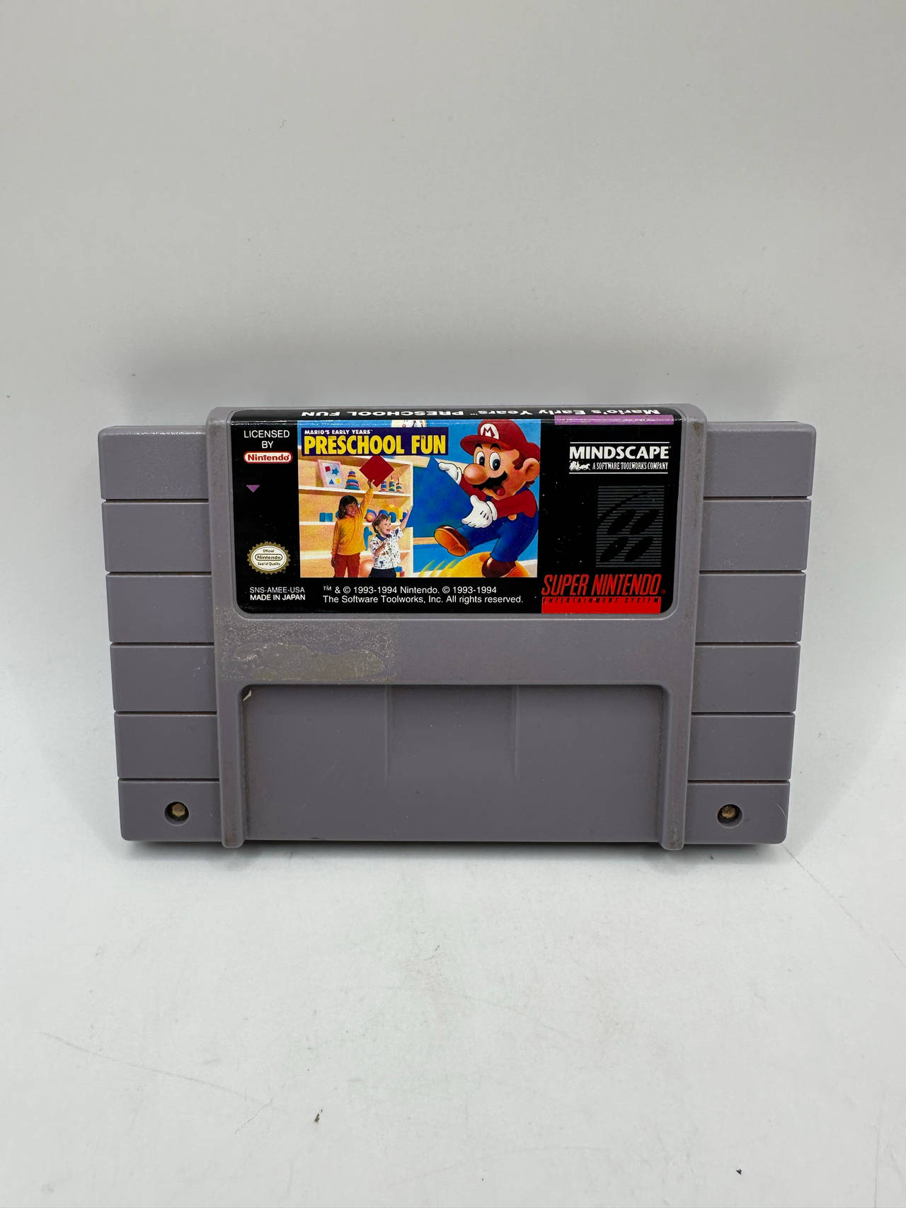 Mario's Early Years! Preschool Fun - Super Nintendo - TESTED Very Good