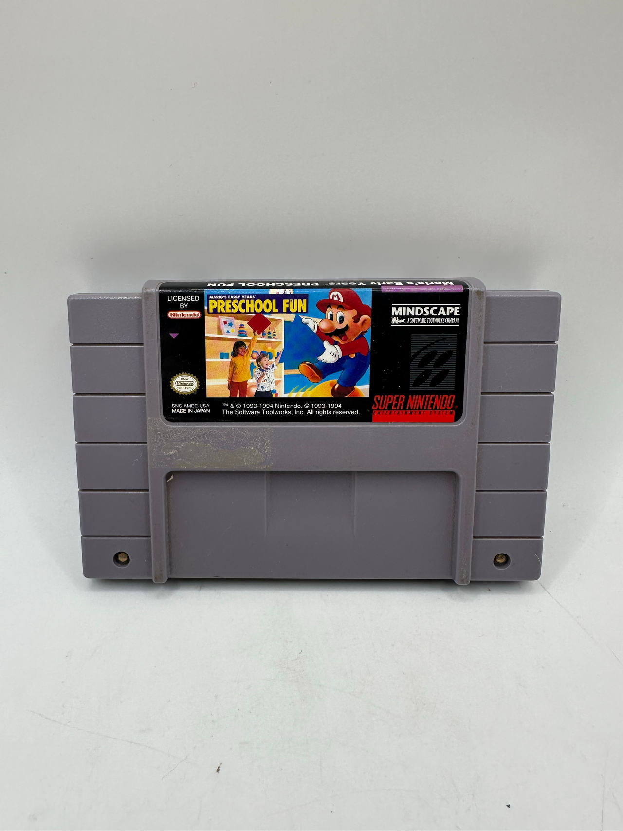Mario's Early Years! Preschool Fun - Super Nintendo - TESTED Very Good