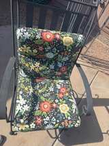 Metal Patio Dining Set with Cushions and Umbrella - Image 2