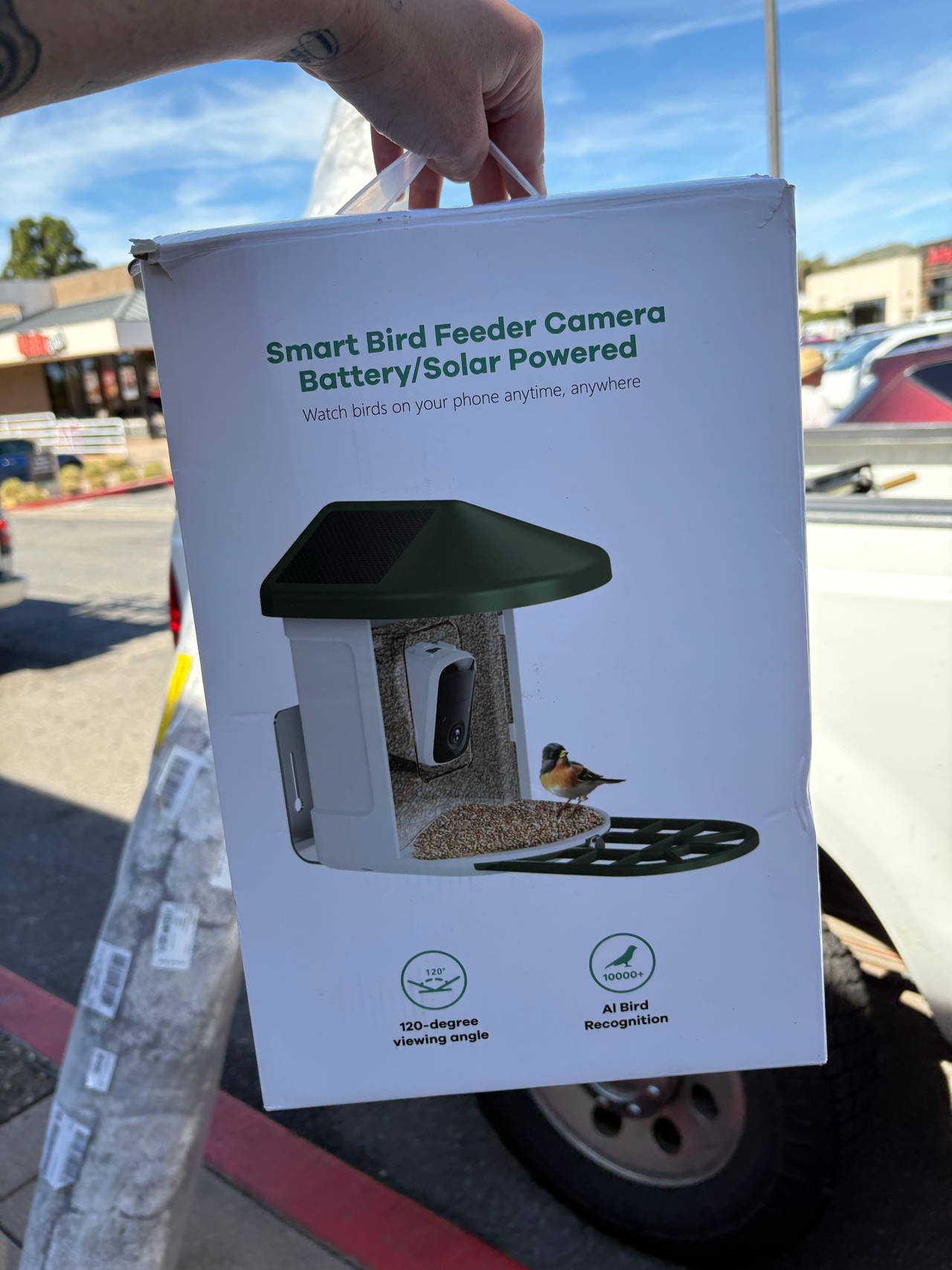 Smart Bird Feeder Camera Battery/Solar Powered