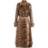 Leopard Print Trench Coat - Image 1