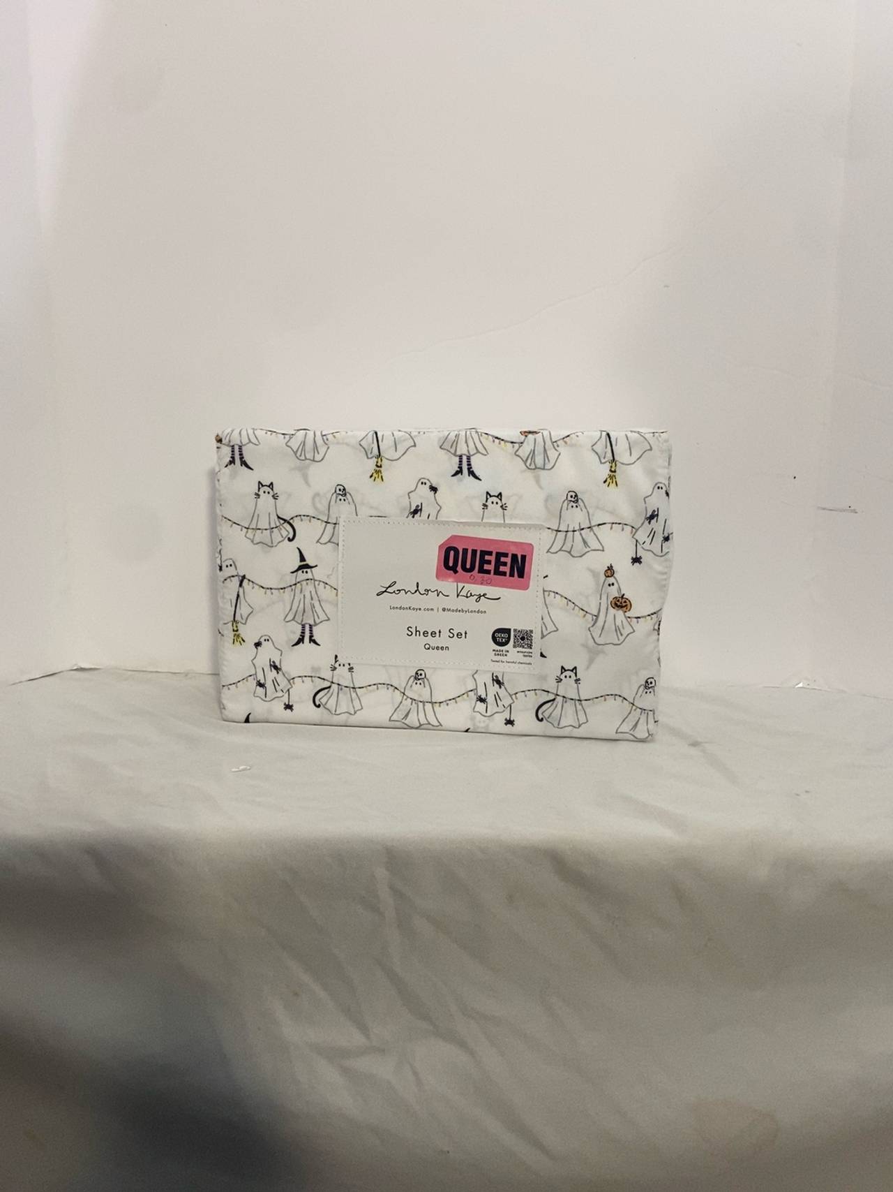 London Kaye Halloween Ghost Sheet Set Queen