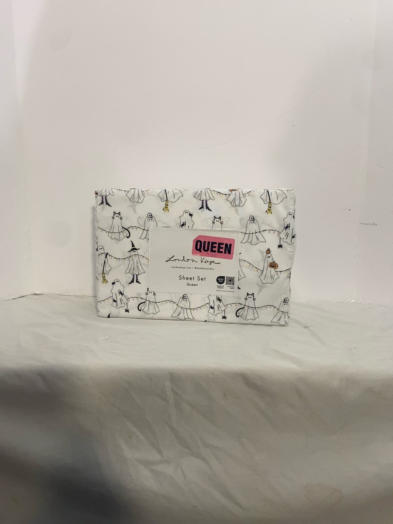 London Kaye Halloween Ghost Sheet Set Queen