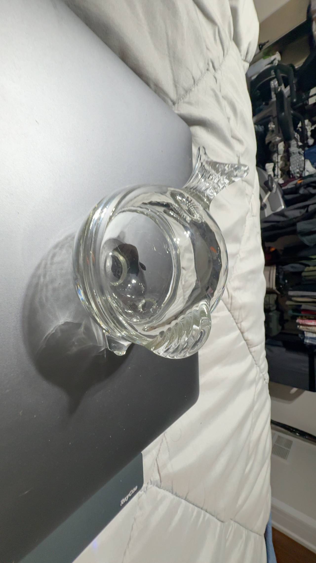 Anchor Hocking Fish Trinket Dish Clear Glass 5-inch