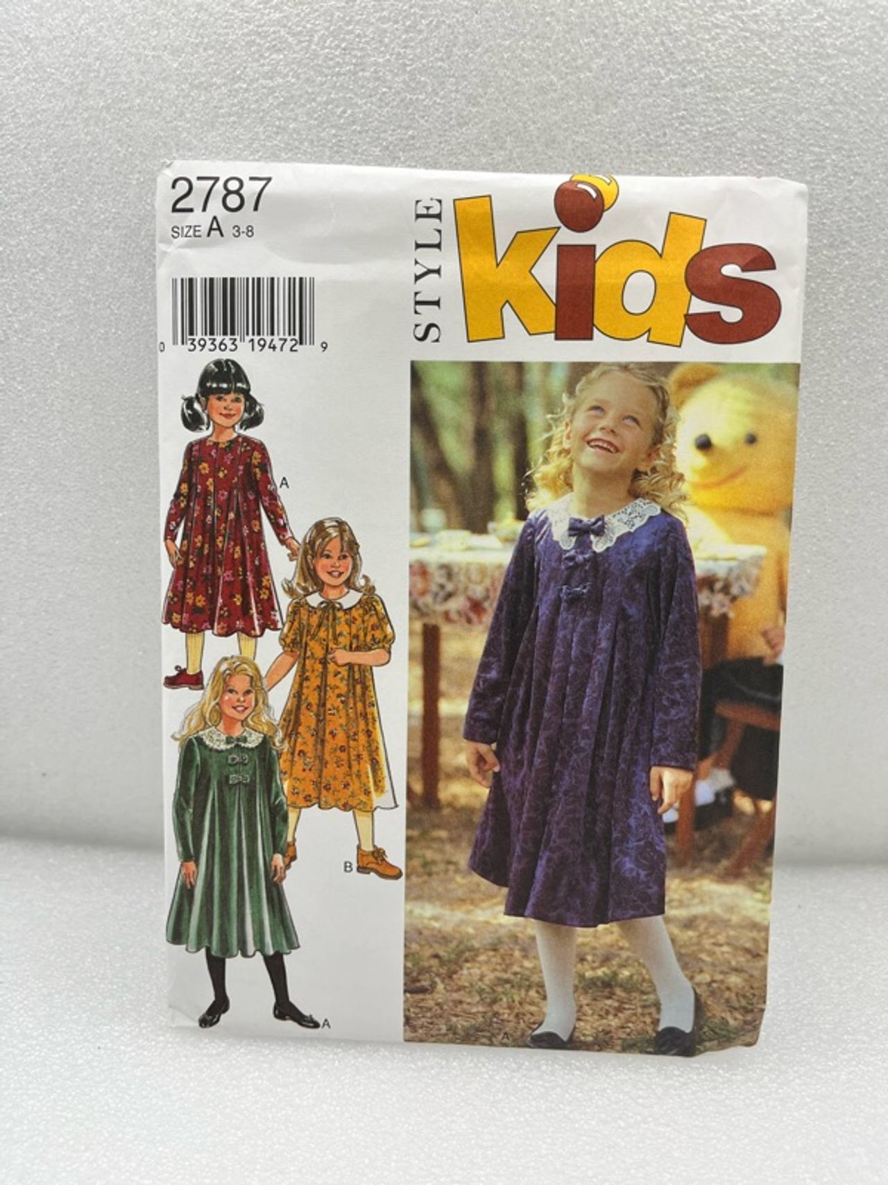 Simplicity Girls' Dress Sewing Pattern