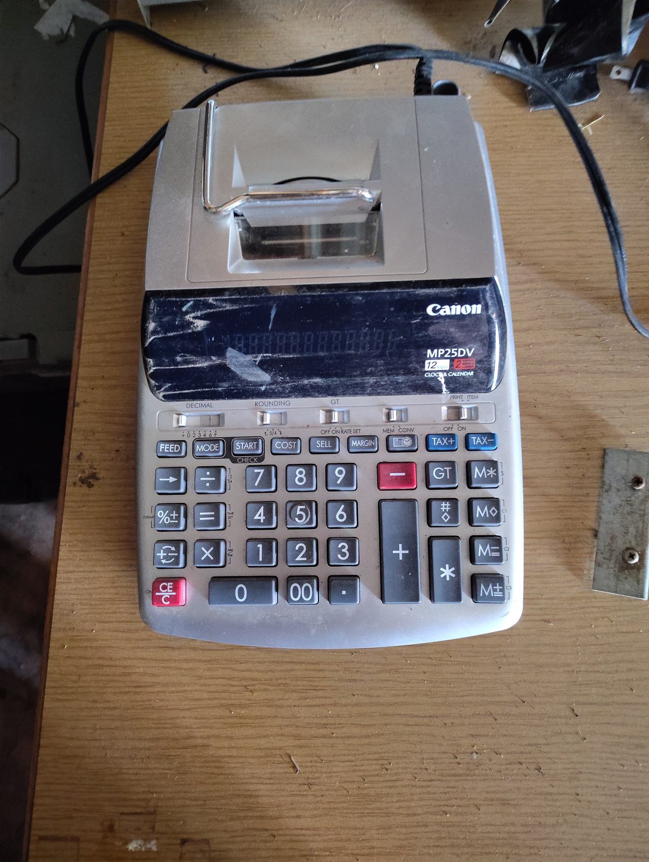 Canon MP25DV Printing Calculator