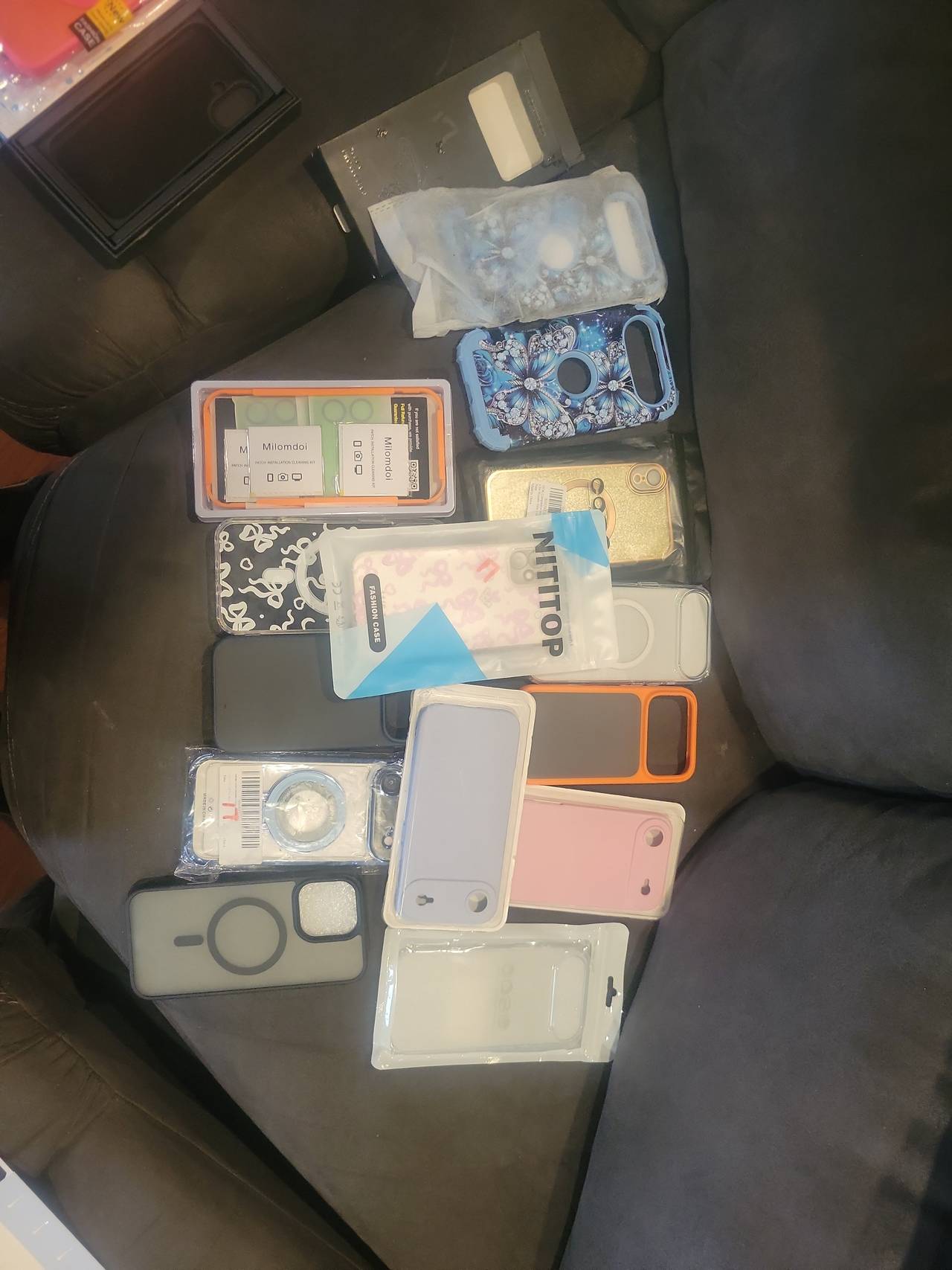 Bulk Lot of Smartphone Cases and Screen Protectors
