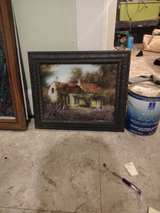 Framed Cottage Landscape Art Print - Image 2