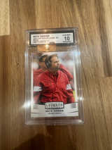 2022 Leaf Exclusive Legends Edition Nick Saban #EE09 CCG 10 - Image 1