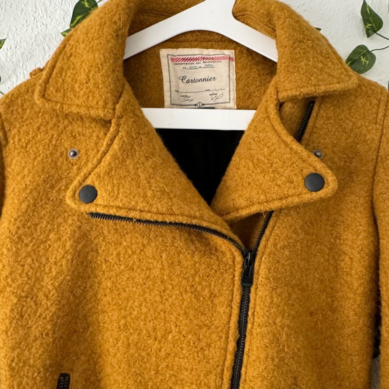 Anthropologie Cartonnier Wool Blend Moto Jacket