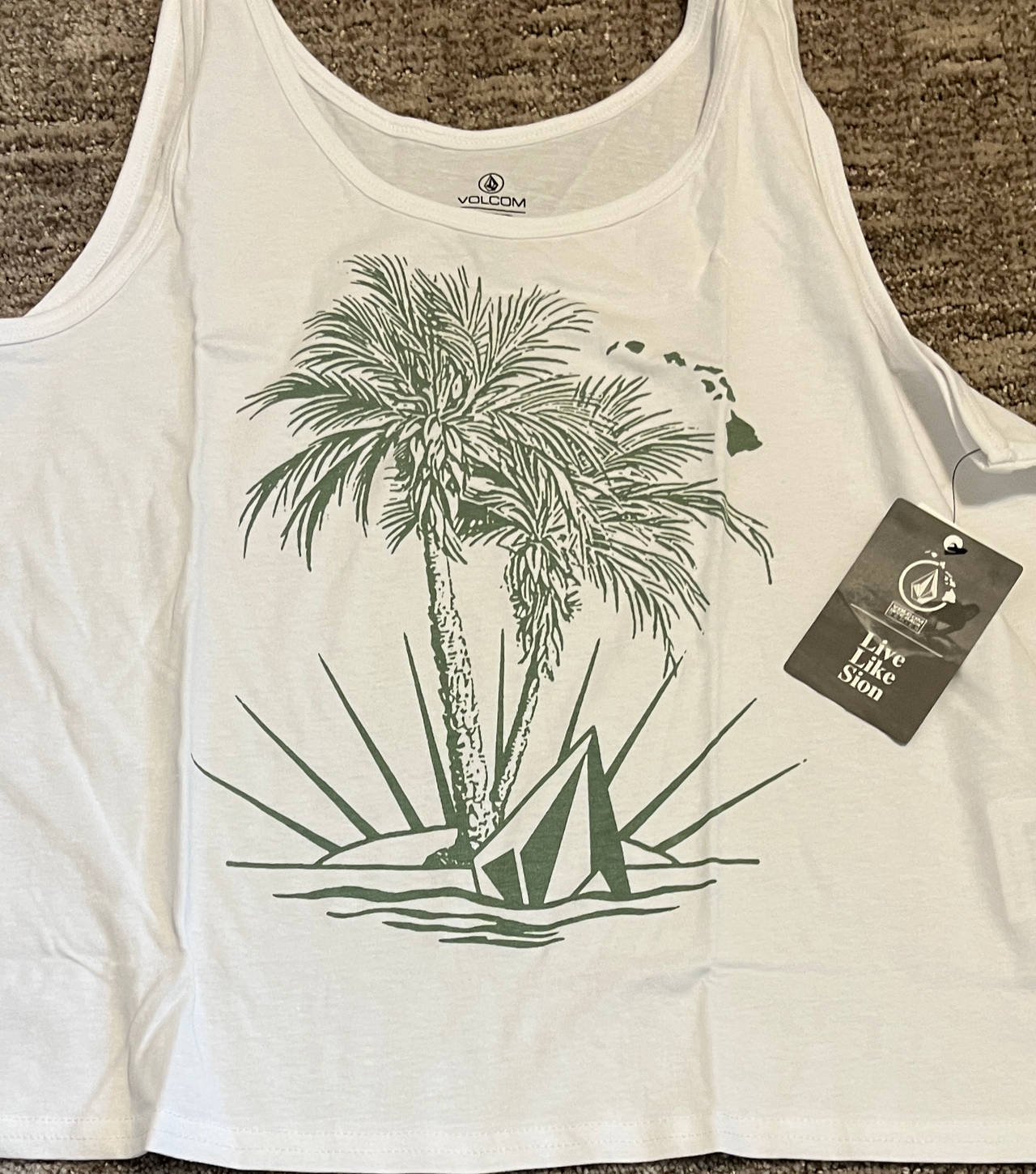 Volcom Live Like Sion Graphic Tank Top new with tags M