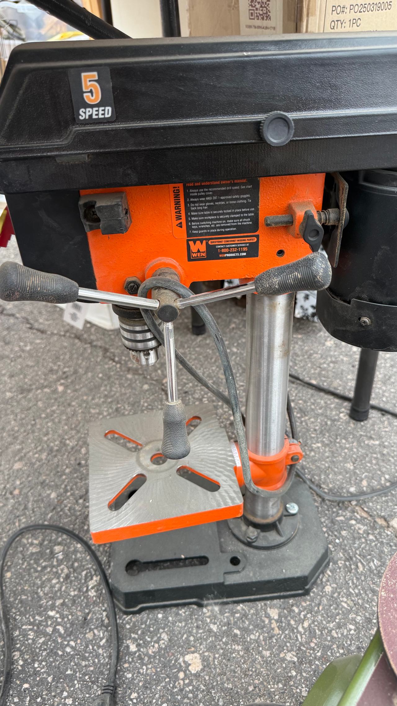 WEN 4208 8-Inch 5-Speed Benchtop Drill Press