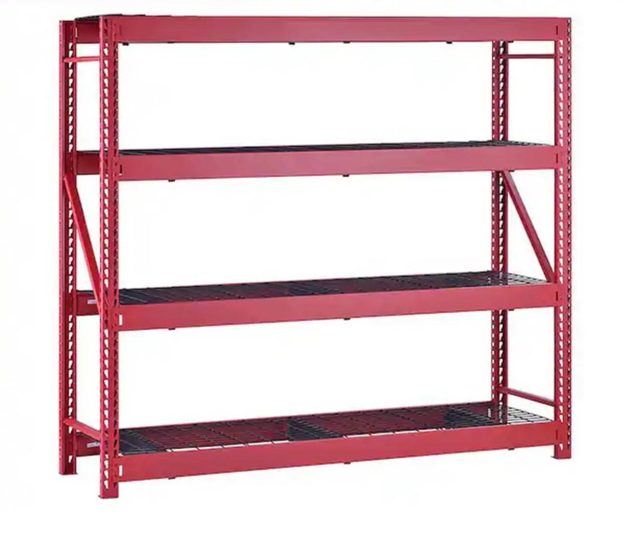 Husky 4-Tier Heavy Duty Industrial Welded Steel Garage Storage Rack
