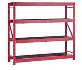 Husky 4-Tier Heavy Duty Industrial Welded Steel Garage Storage Rack - Image 1