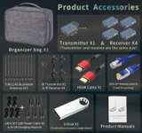 Wireless HDMI Extender Kit 1 TX to 4 RX 4K 820FT Range - Image 6