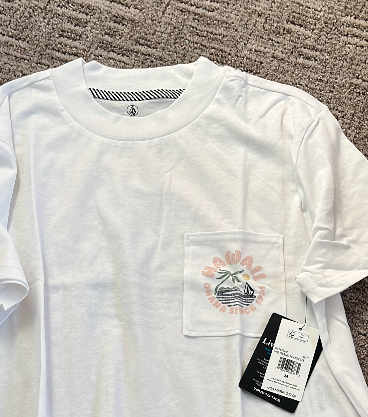 Volcom Vol Island Pocket Tee womens M