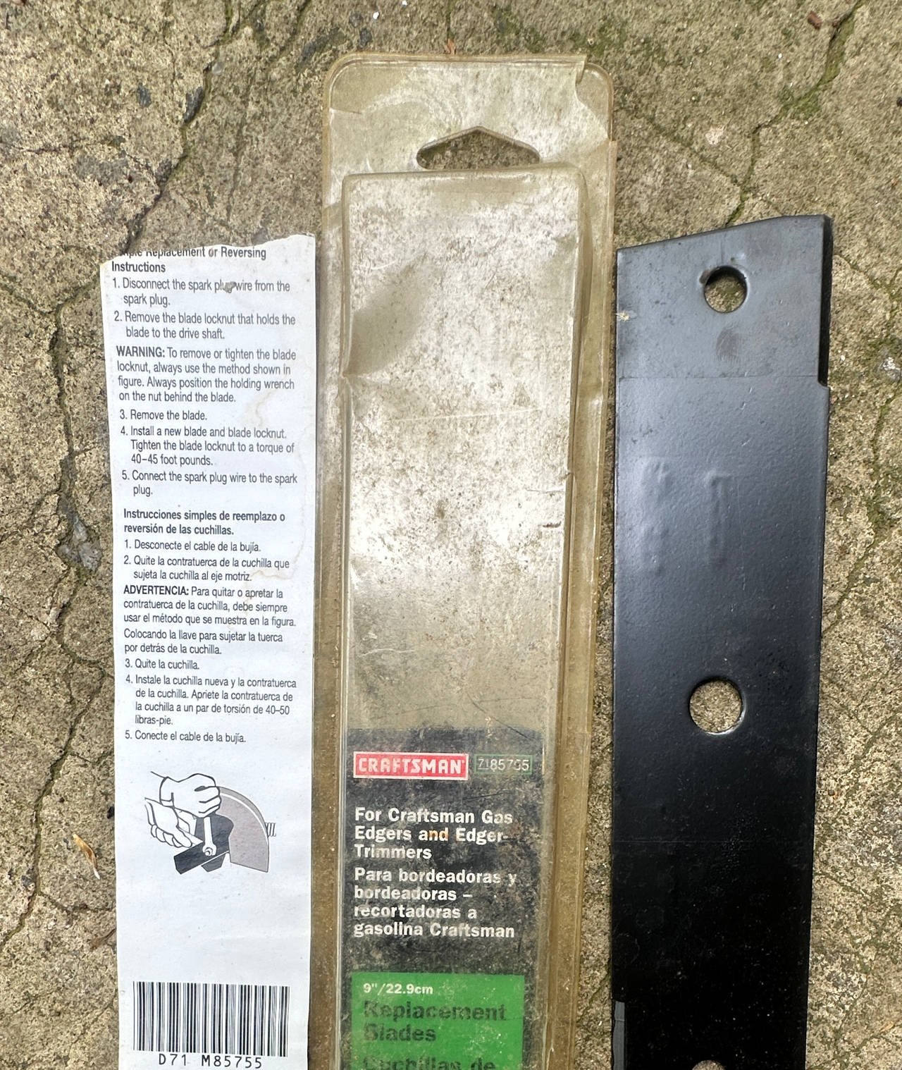 Craftsman 9-inch Replacement Edger Blade 7185755