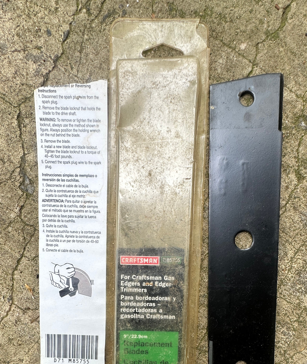 Craftsman 9-inch Replacement Edger Blade 7185755