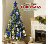 130 Pcs Christmas Ball Ornaments, Christmas Tree Decoration Set Red Christmas - Image 2