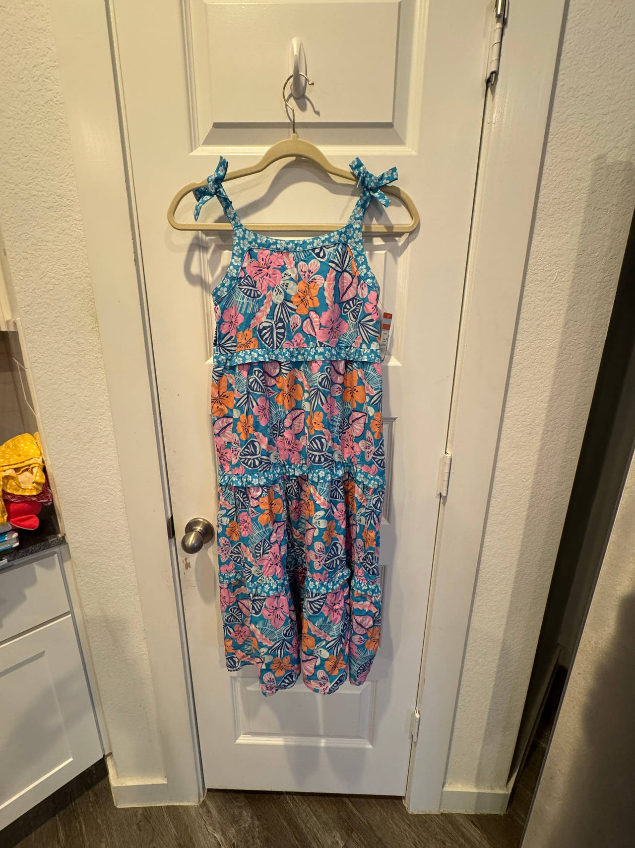 Cat & Jack Girls' Floral Tiered Maxi Dress