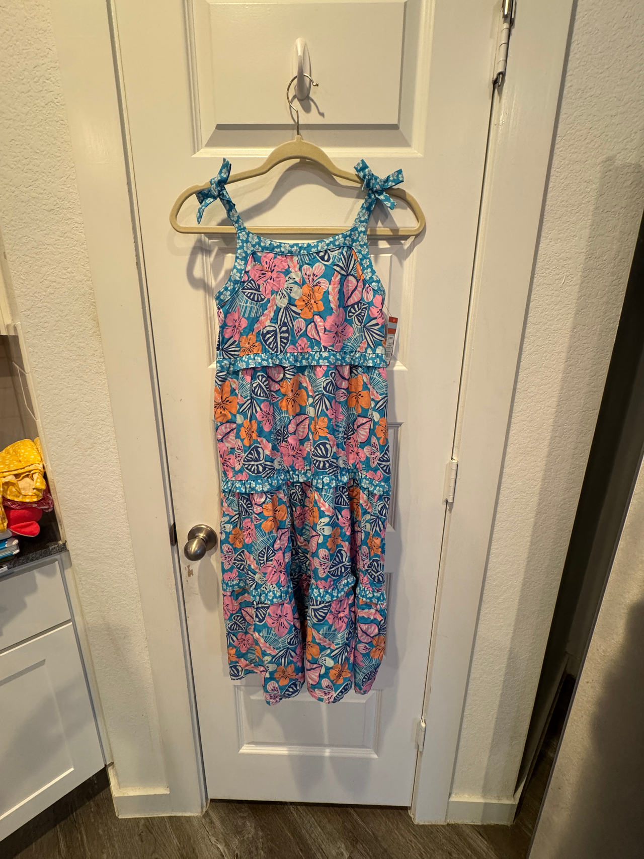 Cat & Jack Girls' Floral Tiered Maxi Dress