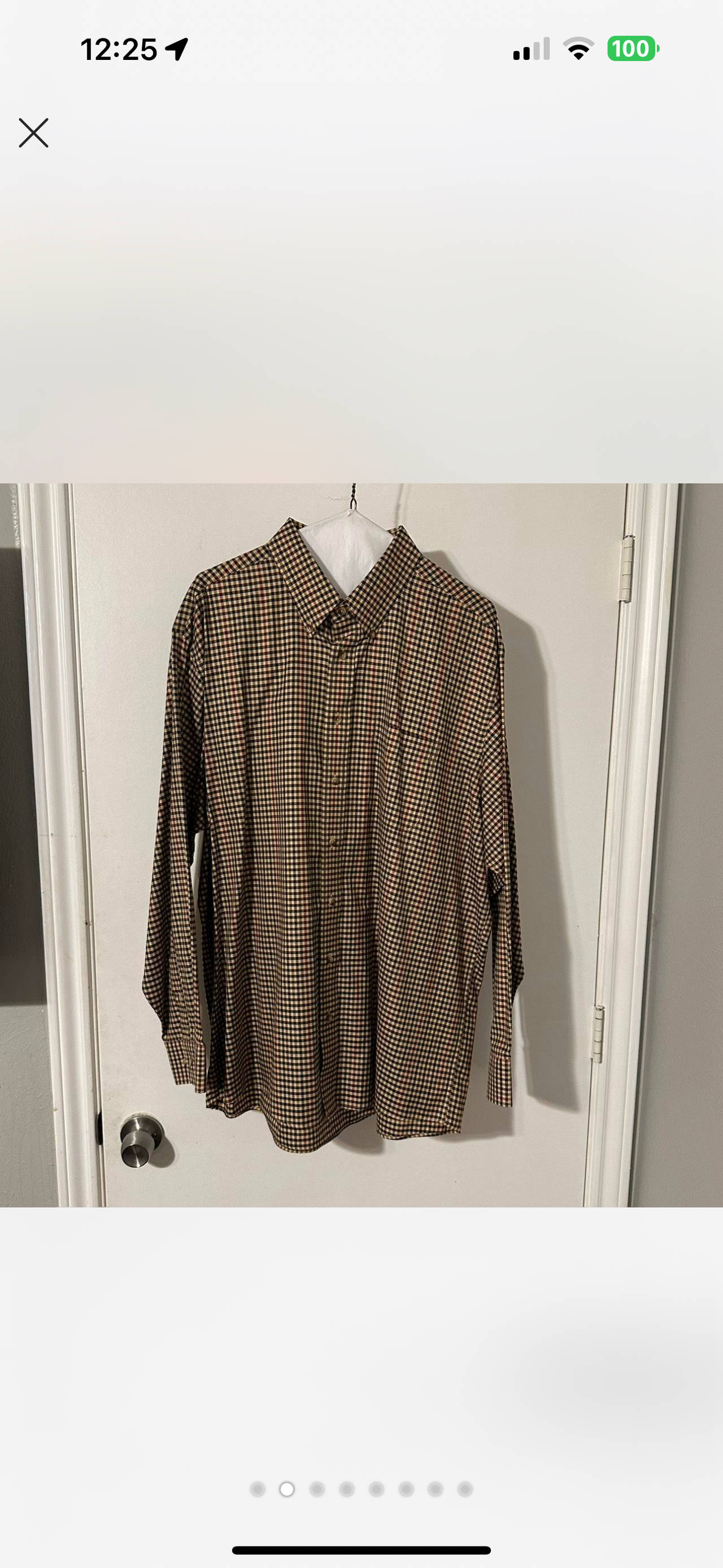 Men's Plaid Button-Up Shirt