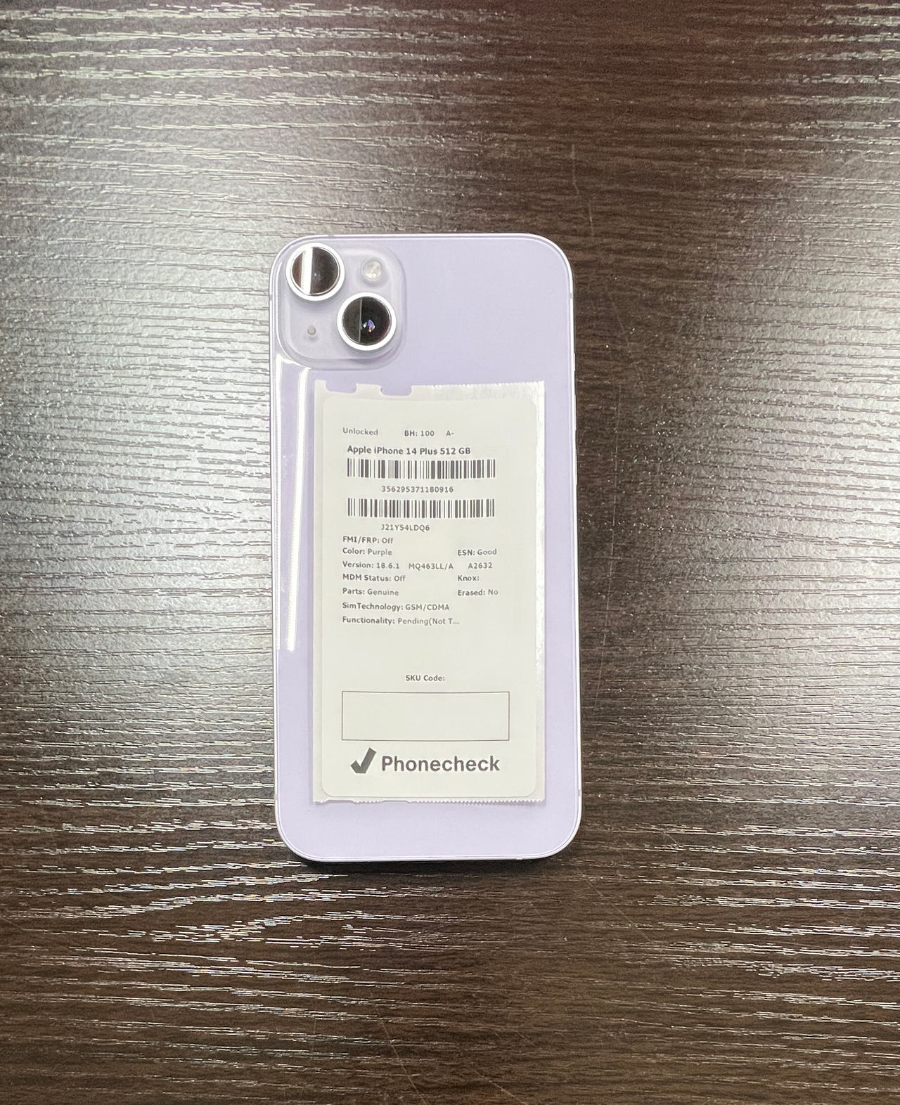 Apple iPhone 14 Plus 512GB Purple
