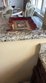 Red and Gold Fused Glass Picture Frame - Image 3