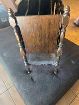 Antique Wooden Magazine Rack - Image 2