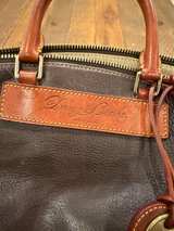 Dooney & Bourke Florentine Vacchetta Black Leather Satchel - Image 3