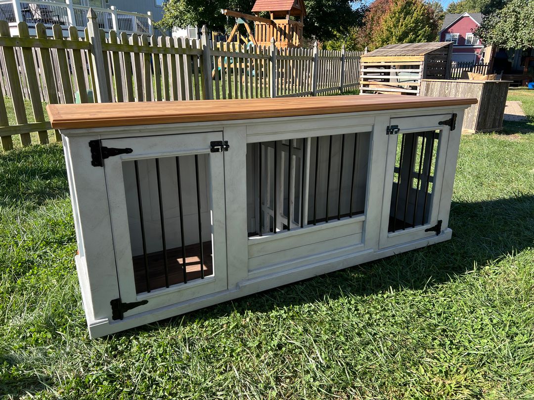 Handmade Wooden Dog Kennel Furniture