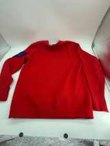Red Vintage Varsity Letter Cardigan Sweater - Image 3