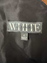 Vera Wang White by Black One-Shoulder Evening Gown - Image 2