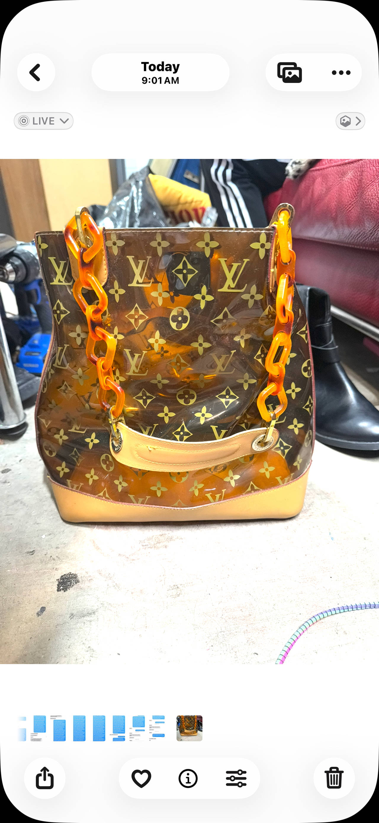 Louis Vuitton Ambre PM Monogram Vinyl Tote