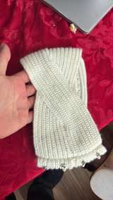 Knit head/ear Warmer with Pearls and Rhinestones - Image 2