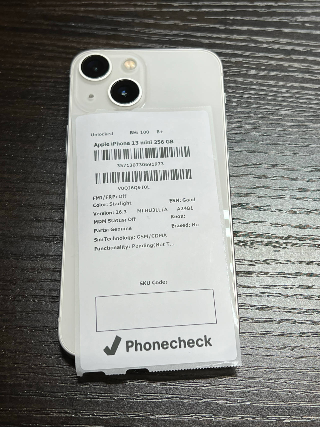 Apple iPhone 13 mini 256GB Starlight Unlocked