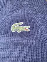 Lacoste Ribbed Knit Cardigan with Oversized Logo - Image 6