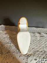 VINTAGE LIMOGES CHINA VICTORIAN LACE UP STYLE SHOE/TRINKET HOLDER - Image 4