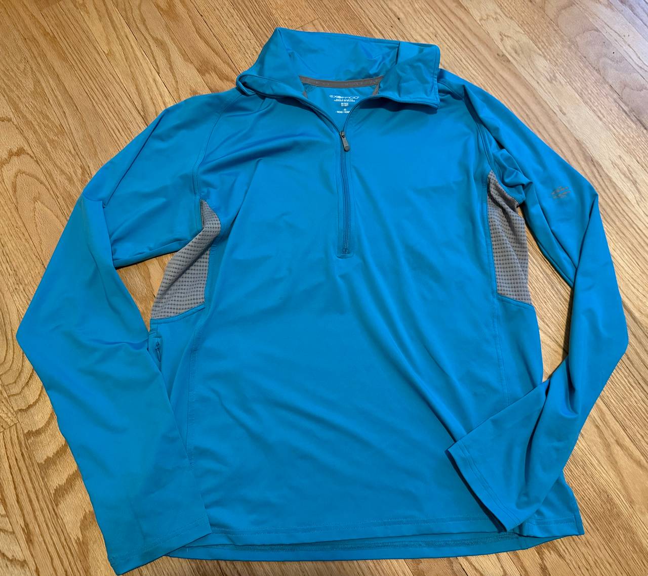 ExOfficio Men's Blue Pullover with Quarter Zip